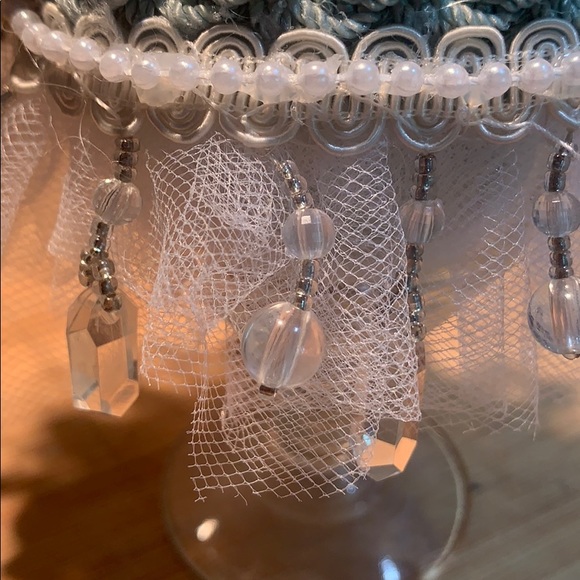 Shabby Chic Wine Glass Pincushion - Picture 4 of 6